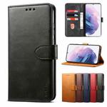 For Samsung Galaxy S21+ 5G GUSSIM Business Style Horizontal Flip Leather Case with Holder & Card Slots & Wallet(Black)