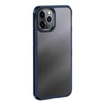 For iPhone 11 Ice-Crystal Matte PC+TPU Four-corner Airbag Shockproof Case (Blue)