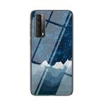 For Huawei P smart 2021 / Y7a Starry Sky Pattern Tempered Glass + TPU Shockproof Protective Case(Star Chess)