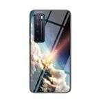 For Huawei nova 7 Pro 5G Starry Sky Pattern Tempered Glass + TPU Shockproof Protective Case(Bright Starry Sky)
