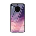 For Huawei Mate 30 Starry Sky Pattern Tempered Glass + TPU Shockproof Protective Case(Fantasy Starry Sky)