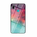 For Huawei P smart 2019 Starry Sky Pattern Tempered Glass + TPU Shockproof Protective Case(Colorful Starry Sky)