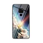 For Huawei Mate 20 Starry Sky Pattern Tempered Glass + TPU Shockproof Protective Case(Bright Starry Sky)