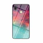 For Huawei P20 lite Starry Sky Pattern Tempered Glass + TPU Shockproof Protective Case(Colorful Starry Sky)