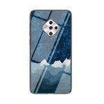 For vivo X50e Starry Sky Painted Tempered Glass TPU Shockproof Protective Case(Star Chess Rob)