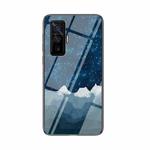 For vivo iQOO 5 Pro 5G Starry Sky Painted Tempered Glass TPU Shockproof Protective Case(Star Chess Rob)