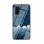 For vivo iQOO Z1x Starry Sky Painted Tempered Glass TPU Shockproof Protective Case(Star Chess Rob)