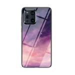 For OPPO Find X3 / X3 Pro Starry Sky Painted Tempered Glass TPU Shockproof Protective Case(Dream Sky)