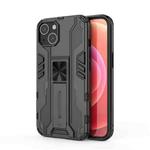 For iPhone 13 Supersonic PC + TPU Shock-proof Protective Case with Holder(Black)