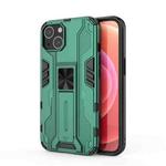 For iPhone 13 Supersonic PC + TPU Shock-proof Protective Case with Holder(Green)