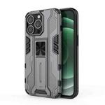 For iPhone 13 Pro Supersonic PC + TPU Shock-proof Protective Case with Holder (Grey)