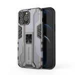 For iPhone 13 Pro Max Supersonic PC + TPU Shock-proof Protective Case with Holder (Grey)