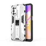 For OPPO A93 5G / For OnePlus Nord N200 5G Supersonic PC + TPU Shock-proof Protective Case with Holder(Silver)