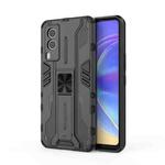 For vivo V21e 5G Supersonic PC + TPU Shock-proof Protective Case with Holder(Black)