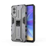 For vivo V21e 5G Supersonic PC + TPU Shock-proof Protective Case with Holder(Grey)