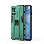 For OnePlus 9R Supersonic PC + TPU Shock-proof Protective Case with Holder(Green)