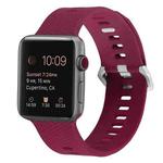 Silicone Watch Band For Apple Watch Series 8&7 41mm / SE 2&6&SE&5&4 40mm / 3&2&1 38mm(Rose Red)