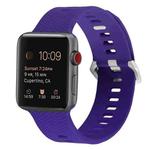 Silicone Watch Band For Apple Watch Series 8&7 41mm / SE 2&6&SE&5&4 40mm / 3&2&1 38mm(Dark Purple)