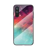 For OnePlus Nord CE 5G Starry Sky Painted Tempered Glass TPU Shockproof Protective Case(Color Starry Sky)