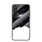 For OnePlus Nord CE 5G Starry Sky Painted Tempered Glass TPU Shockproof Protective Case(Cosmic Starry Sky)