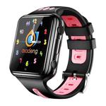 W5 1.54 inch Full-fit Screen Dual Cameras Smart Phone Watch, Support SIM Card / GPS Tracking / Real-time Trajectory / Temperature Monitoring, 2GB+16GB(Black Pink)
