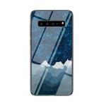 For Samsung Galaxy S10 5G Starry Sky Painted Tempered Glass TPU Shockproof Protective Case(Star Chess Rob)