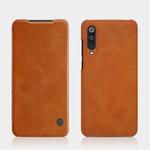 For Xiaomi Mi 9 Pro 5G NILLKIN QIN Series Crazy Horse Texture Horizontal Flip Leather Case with Card Slot(Brown)