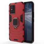 For vivo S10 / S10 Pro PC + TPU Shockproof Protective Case with Magnetic Ring Holder(Red)