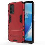 For OnePlus Nord N200 5G PC + TPU Shockproof Protective Case with Holder(Red)