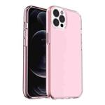 For iPhone 13 Pro Shockproof Terminator Style Transparent Protective Case (Pink)