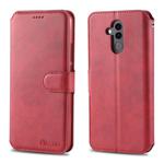 For Huawei Mate 20 Lite / Maimang 7 AZNS Calf Texture Magnetic Horizontal Flip PU Leather Case with Holder & Card Slots & Photo Frame(Red)