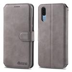 For Huawei P20 Pro AZNS Calf Texture Magnetic Horizontal Flip PU Leather Case with Holder & Card Slots & Photo Frame(Gray)