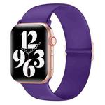 Elasticity Silicone Strap Watch Band For Apple Watch Ultra 49mm / Series 8&7 45mm / SE 2&6&SE&5&4 44mm / 3&2&1 42mm(Dark Purple)