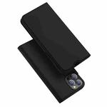 For iPhone 13 Pro Max DUX DUCIS Skin Pro Series Shockproof Horizontal Flip Leather Case with Holder & Card Slots (Black)