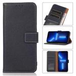 For iPhone 13 Pro Max Litchi Texture PU + TPU Horizontal Flip Leather Case with Holder & Card Slots & Wallet (Dark Blue)