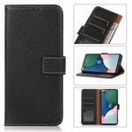 For iPhone 13 Litchi Texture PU + TPU Horizontal Flip Leather Case with Holder & Card Slots & Wallet(Black)