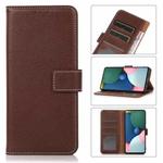 For iPhone 13 Litchi Texture PU + TPU Horizontal Flip Leather Case with Holder & Card Slots & Wallet(Brown)