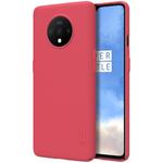 For OnePlus 7T NILLKIN Frosted Concave-convex Texture PC Protective Case(Red)