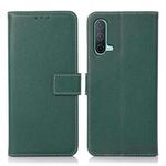 For OnePlus Nord CE 5G Litchi Texture PU + TPU Horizontal Flip Leather Case with Holder & Card Slots & Wallet(Dark Green)