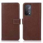 For OPPO A93 5G / A74 5G / A54 5G Litchi Texture PU + TPU Horizontal Flip Leather Case with Holder & Card Slots & Wallet(Brown)