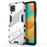 For Samsung Galaxy M32 Punk Armor 2 in 1 PC + TPU Shockproof Case with Invisible Holder(White)