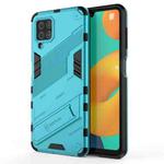 For Samsung Galaxy M32 Punk Armor 2 in 1 PC + TPU Shockproof Case with Invisible Holder(Blue)