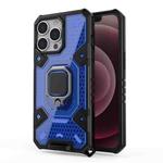 For iPhone 13 Pro Space PC+TPU Ring Holder Protective Case (Blue)