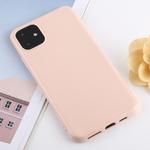 For iPhone 11 Candy Color Plastic Protective Case(Light Pink)