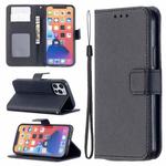 For iPhone 13 mini Longan Texture Horizontal Flip PU Leather Case with Holder & Card Slots & Wallet & Photo Frame (Black)