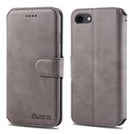For iPhone 7 / 8 AZNS Calf Texture Magnetic Horizontal Flip PU Leather Case with Holder & Card Slots & Photo Frame(Gray)