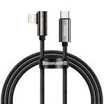 Baseus CATLCS-01 Legend Series PD 20W USB-C / Type-C to 8 Pin Elbow Fast Charging Data Cable, Cable Length:1m(Black)