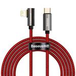 Baseus CACS000309 Legend Series PD 20W USB-C / Type-C to 8 Pin Elbow Fast Charging Data Cable, Cable Length:2m(Red)