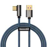 Baseus CACS000403 Legend Series 66W USB to USB-C / Type-C Elbow Fast Charging Data Cable, Cable Length:1m(Blue)