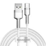 Baseus CAKF000202 Cafule Series 66W USB to USB-C / Type-C Metal Data Cable, Cable Length:2m(White)